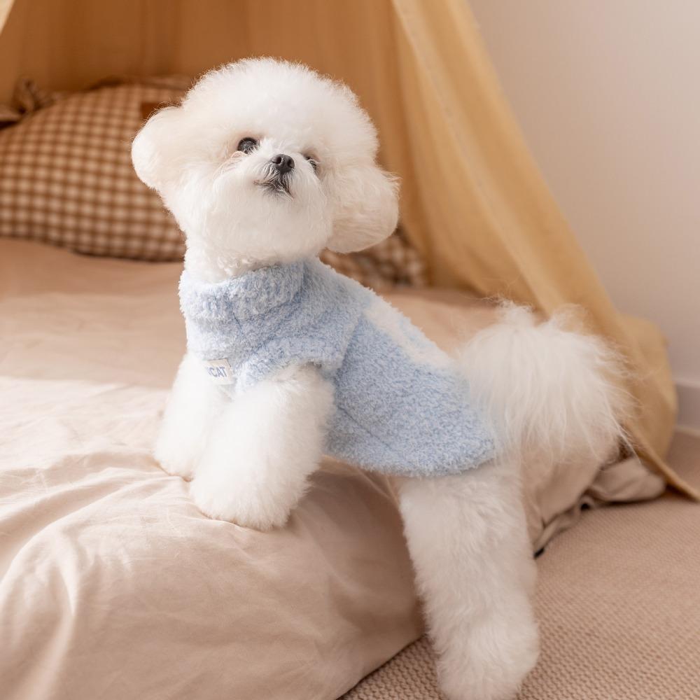 Pet Clothes Small Dog Two-legged Sleeveless Sweater Autumn and Winter Than Bear Teddy Dog Clothes