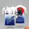 Japanese Racing style T-shirt for Enthusiasts Men's Motorcycle Quick Drying T-shirt Breathable Racing Men's Jersey T-shirt tops