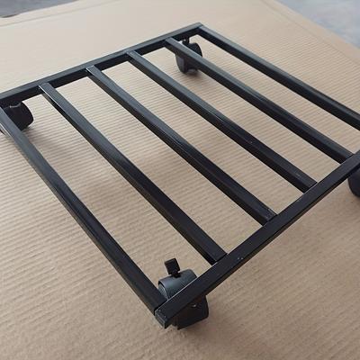 Heavy Duty Metal Plant Cart W/ Lockable Wheels, All-Terrain Indoor & Outdoor Utility Cart for Garden, Warehouse.