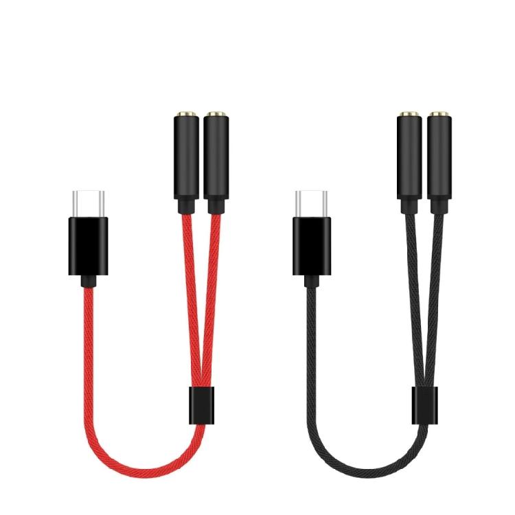 USB C to 3.5mm Sound Cable for Phone USB Type C to 3.5mm Headphone Stereo Cord Car Auxiliary Cable Signal Transmission