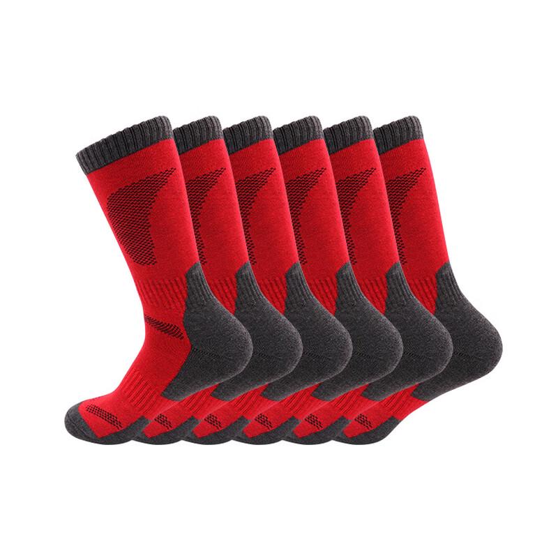 

Junbie Men s Red Wool Sports Socks (3-Pack) 43