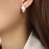 Exquisite Geometric Oval-Square Copper Earrings: Chic Hip Hop Style