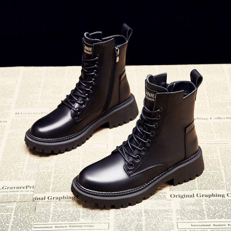 

Женские ботинки Мартин в британском стиле 2025 новая осенне-зимняя обувь ботинки на платформе короткие ботинки снежные хлопковые туфли бархат 40