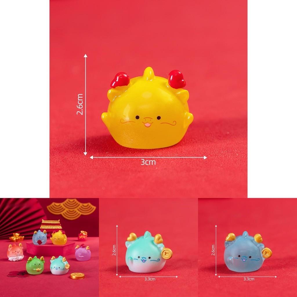 Creative Resin Dragon Miniatures Festive Blind Box Car Accessories Cute Figurines
