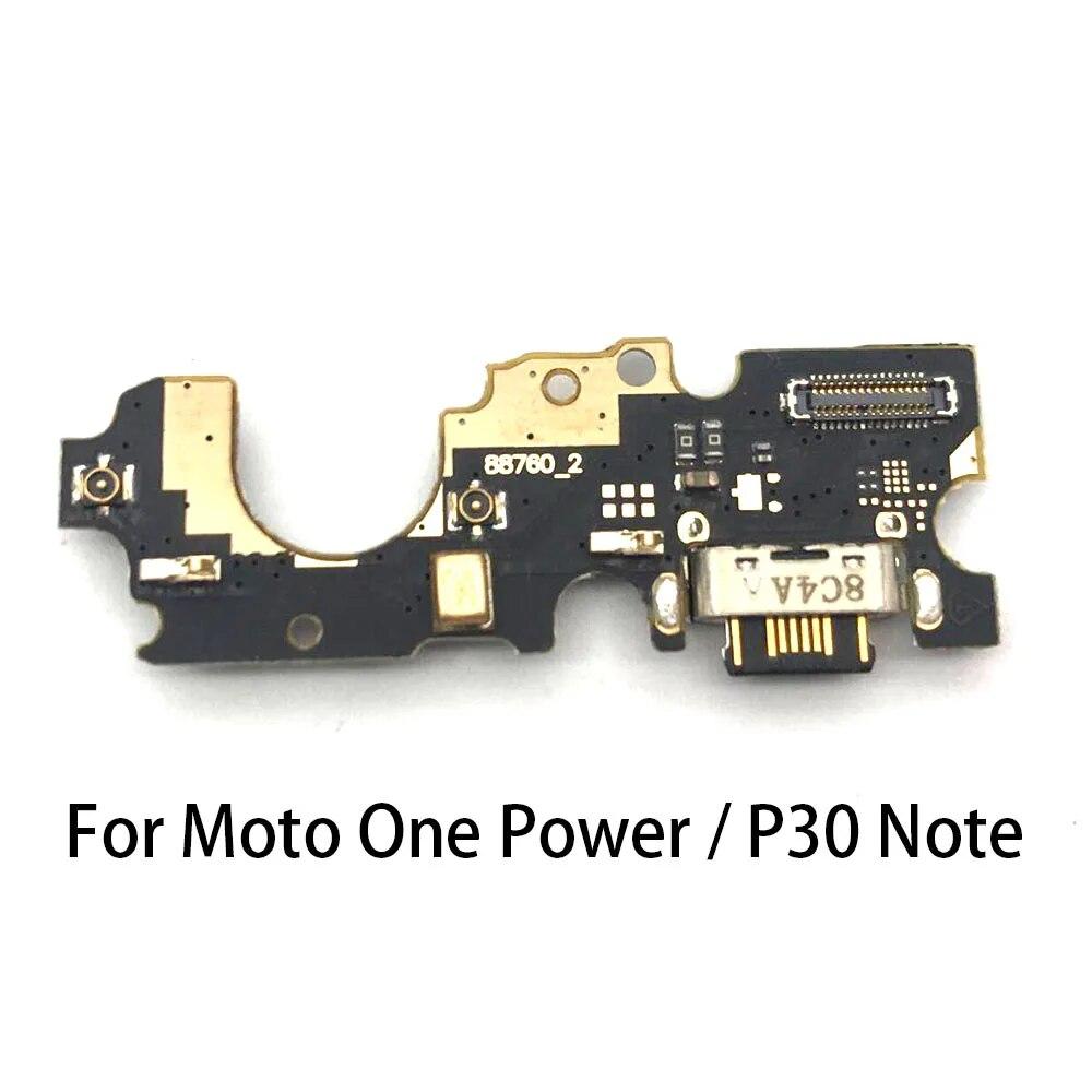 USB nabíjecí port Nabíječka dokovací zásuvka Jack konektor desky Flex kabel pro Motorola Moto One Power XT1942-1 P30 Poznámka