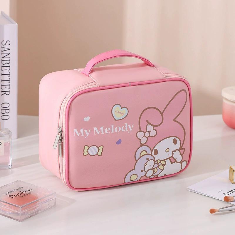 Sanrio Waterproof Cosmetic Bag - Large Capacity, Portable Travel Wash Bag