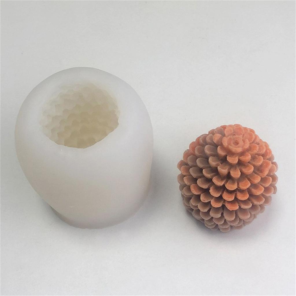 3D Tannenzapfen Silikonformen Kerzenformen Epoxidharzformen Gipsformen Handgefertigte Ornamentformen für die Kerzenherstellung