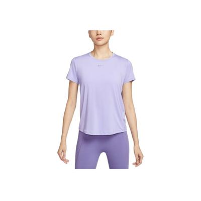 Dri-Fit One Classic Kurzarm-Top Mode-Logo Damenoberteile Lila FN2799533
