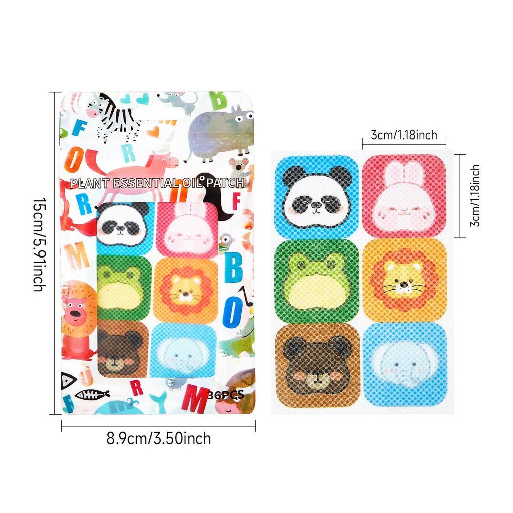 FORMBO Cute Cartoon Animal Mosquito Repellent Stickers - Portable & Effective for Outdoor Summer Travel.