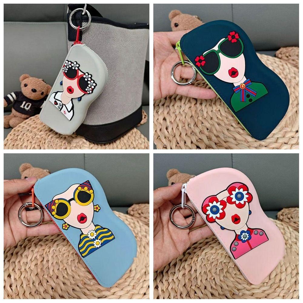 Waterproof Small Items Bag Dustproof Sunglasses Pouch Simple Silicone Eyeglasses Case  Travel