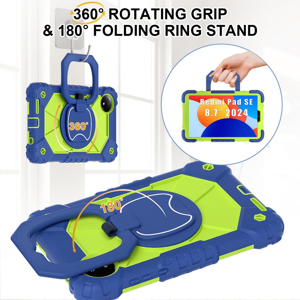 For Xiaomi Redmi Pad SE 4G 8.7 inch Case Silicone+PC Kickstand Tablet Cover