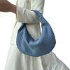 Stylish European & American Frosted Woven Women's Large Versatile Dumpling Handbag
