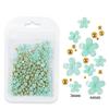200 Stück/Beutel Nagelkunst-Dekoration Gemischte Größe Zarte 3D Harzblumen Strass-Nagelteile Maniküre-Werkzeug Nägel Design-Zubehör