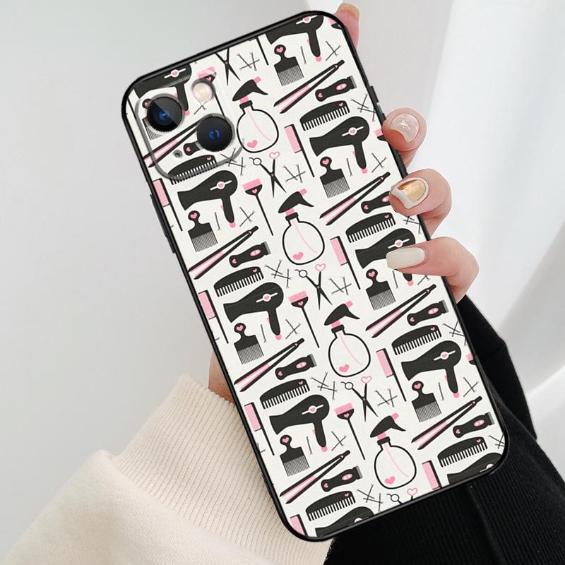 Hair Stylist Hairdresser Phone Case For iPhone 13 12 11 14 15 16 Pro Max Mini X XS Max XR Plus Case Back Cover