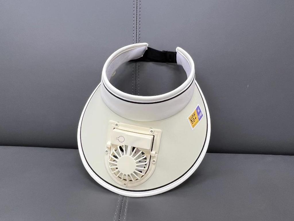 UV Protection Wide Brim Hat with Rechargeable Fan