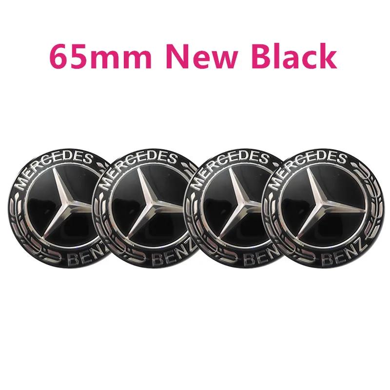 Car Sticker 4pcs 56mm 60mm 65mm 75mm Car Wheel Center Hub Emblem Sticker For Mercedes Benz W203 W204 W205 W213 W210 W211 W212 W1