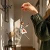 Graceful Silhouette Art Dancing Lady Hanging Ornament for Home Decor Elegant Sculpture Ornaments Creative Pendant Indoor Outdoor Window Porch Garden