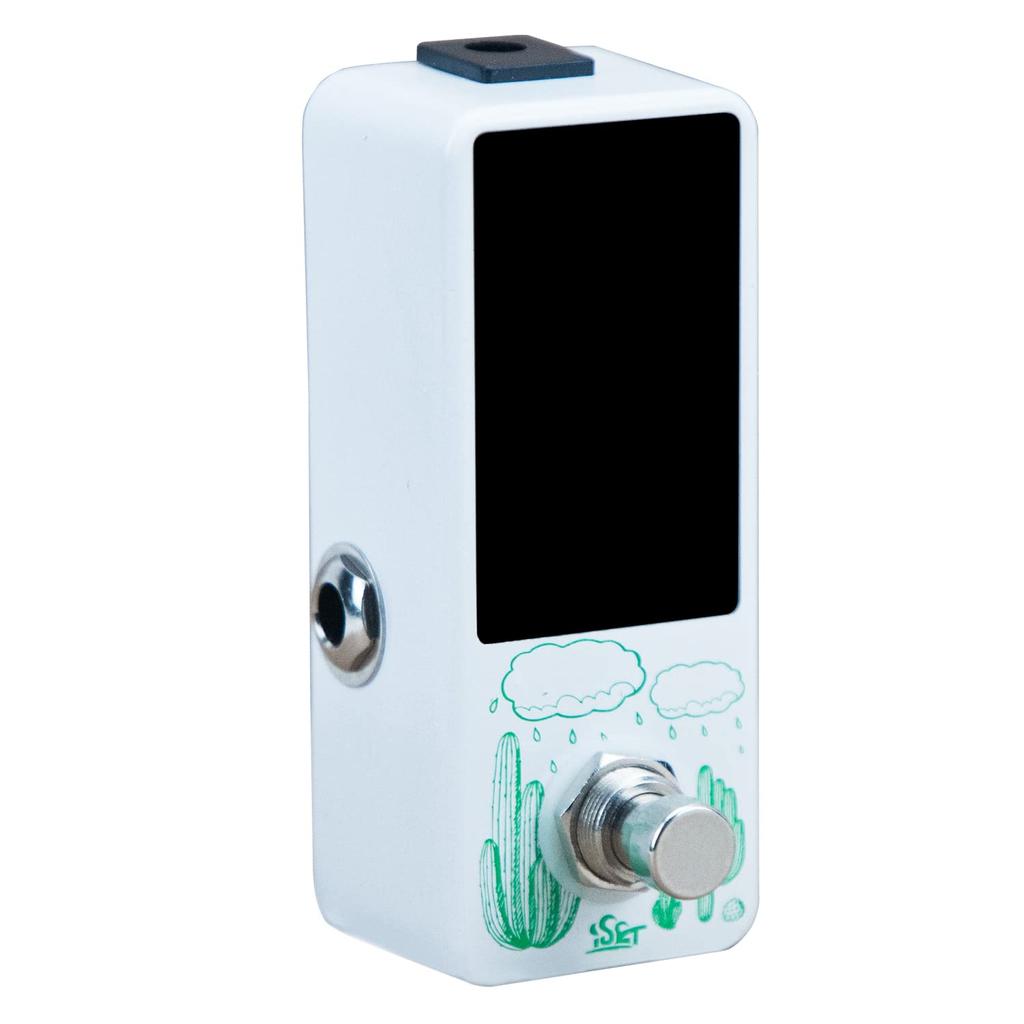 ISET Guitar Tuner Pedal High Precision Chromatic Auto with LCD Display for Guitar Bass Volin True Bypass (Tuner)