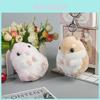 Niedliche Hamster Plüschpuppe Cartoon Schlüsselanhänger Entzückendes Geschenk für Mädchen Plüschtier