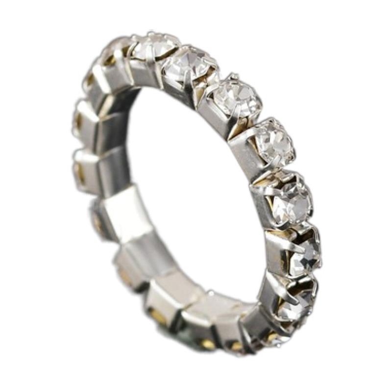 Jewelry Full Diamond Single Row Elastic Bracelet Bridal Versatile Rhinestone Bracelet Claw Chain Diamond Bracelet