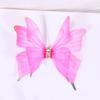 50pcs 3D Organza Fabric Butterfly Appliques Simulation Mesh Butterfly Patch  Hair Clip Accessories