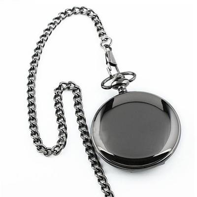Extremely Good Steampunk Smooth Surface Pendant Chain Classic Pocket Watch
