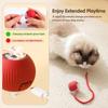 Interactive Cat Toys for Indoor Cats - Motion Activated Cat Balls with 360° - Kitten Toys To Relieve Boredom for Bored Kitten Pet Cats Dogs (Red)