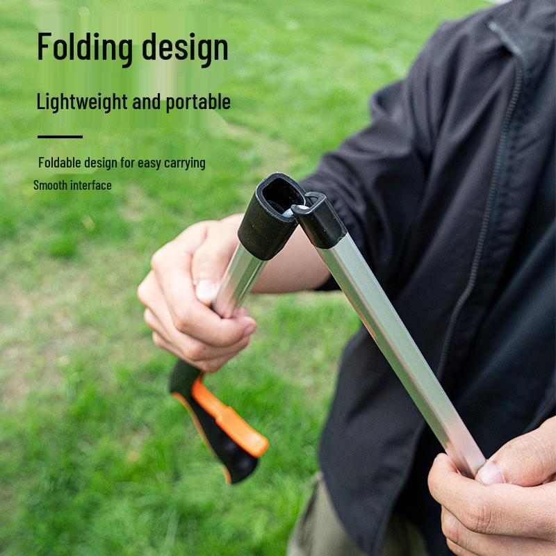 Foldable Aluminum Trash Picker Tool - Household Sanitation Tongs