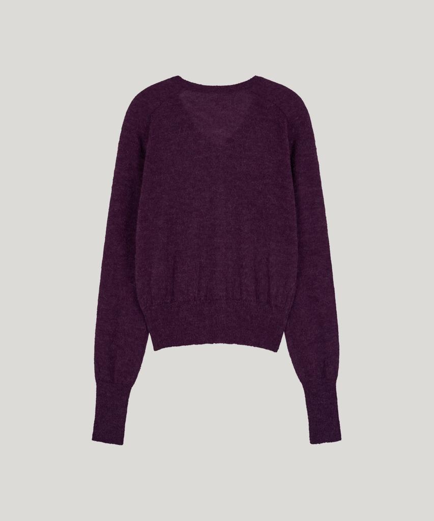 Poeteuseoul Signature Alpaca Cardigan_Purple