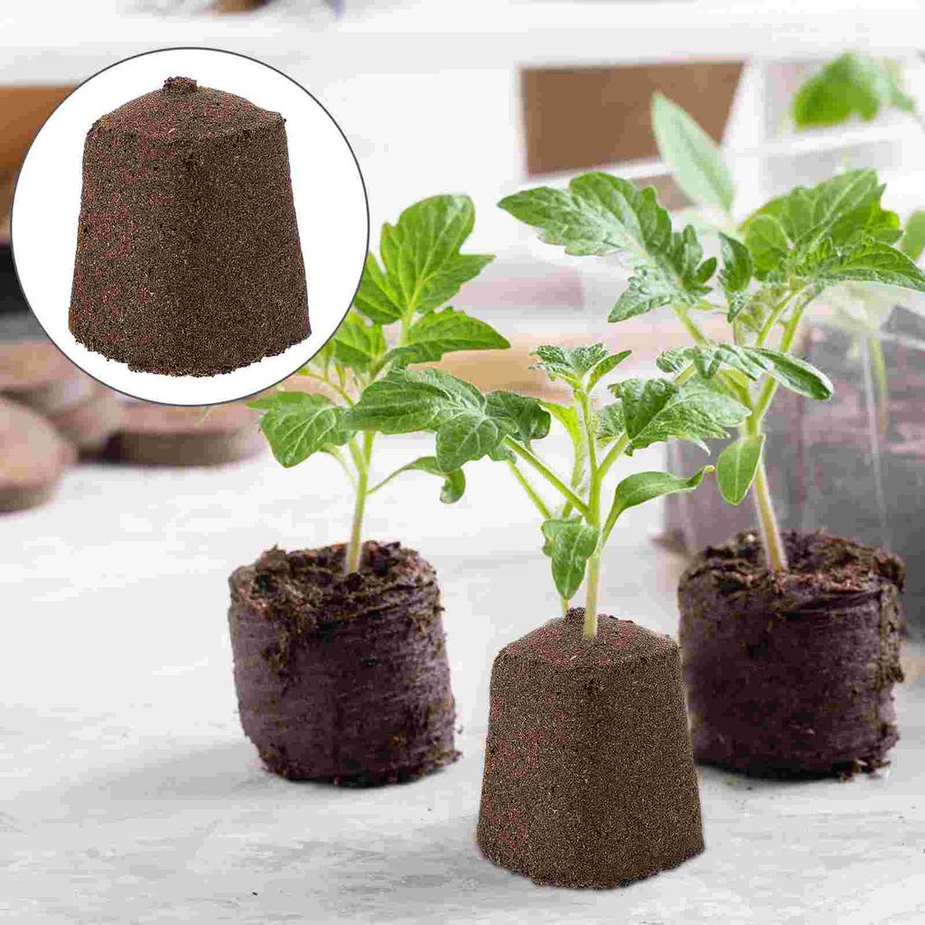Vegetable Plants Gardening Supplies Seedling Block Compressed Soil Starter Peat Matrix