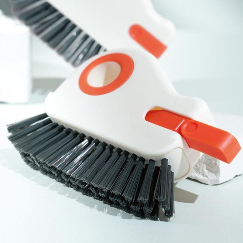 Double Window Cleaning Tool With Soft Bristles And Hanging Hole Space Saving Kitchen Bathroom Essential