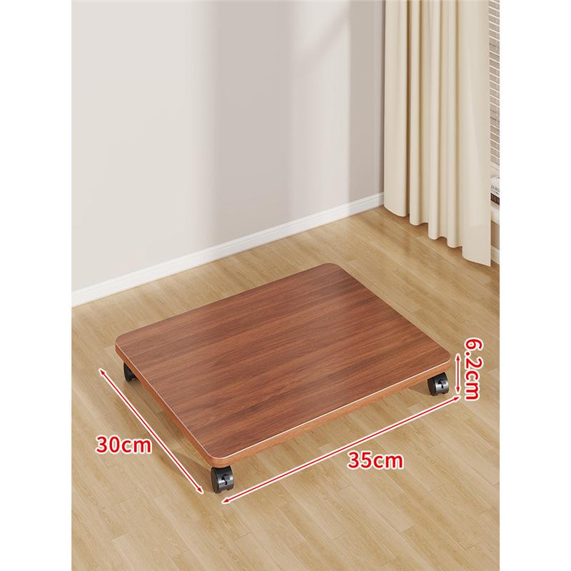 Multi-Purpose Movable Storage Tray with Casters: Floor Stand, Shelf, Bracket, and Container