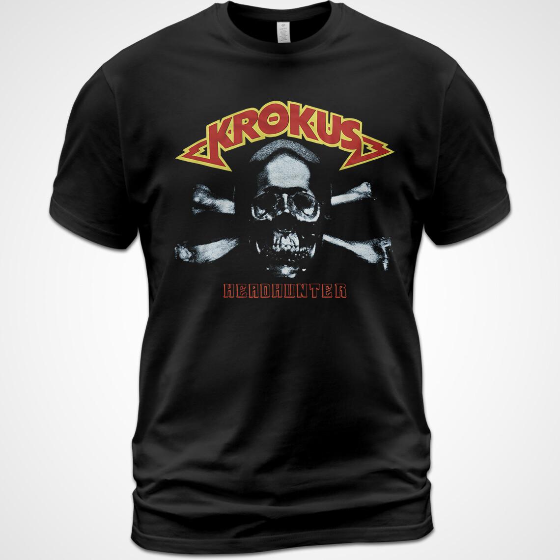 Хлопковая футболка Топы Футболка Krokus Headhunter Альбомная футболка Крис фон Рор Фернандо фон Арб S