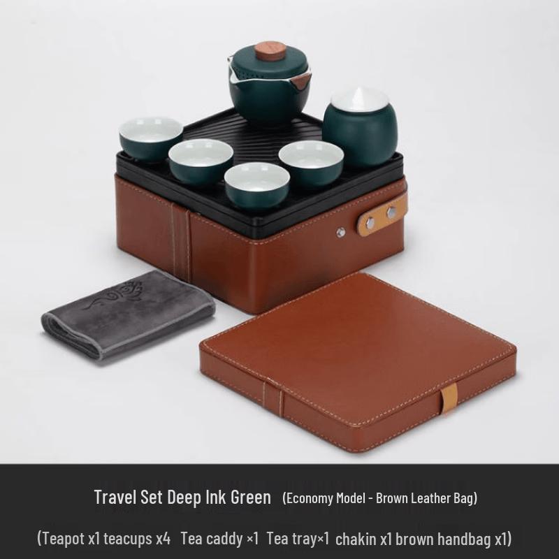 Minimalist Ceramic Travel Tea Set