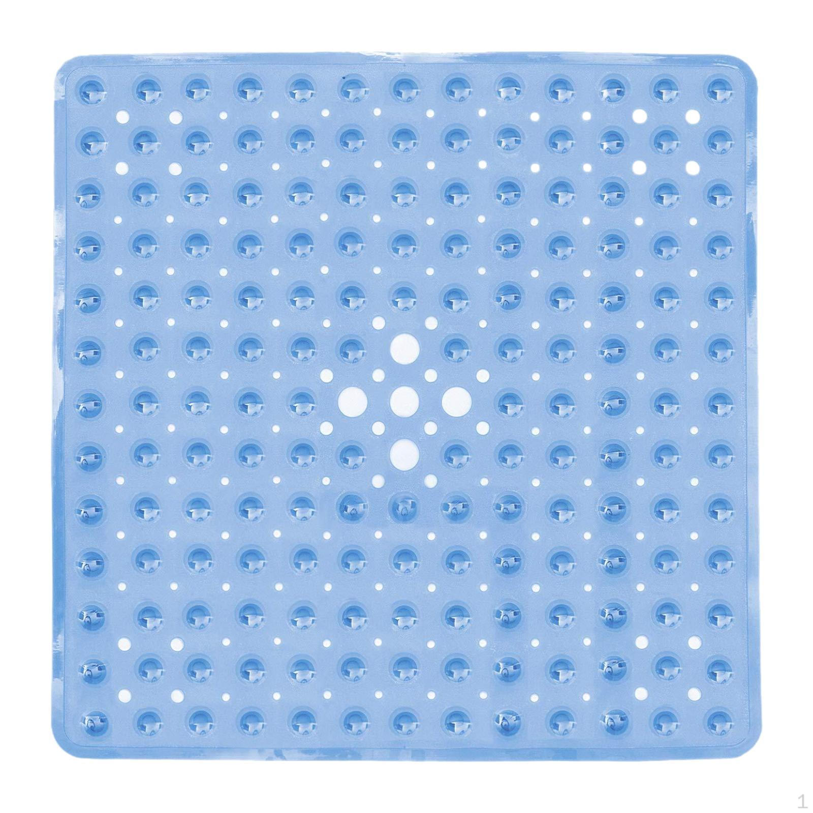 

Коврик для душа с дренажным отверстием 53x53см ПВХ Аксессуар для ванны и спортзала Blue