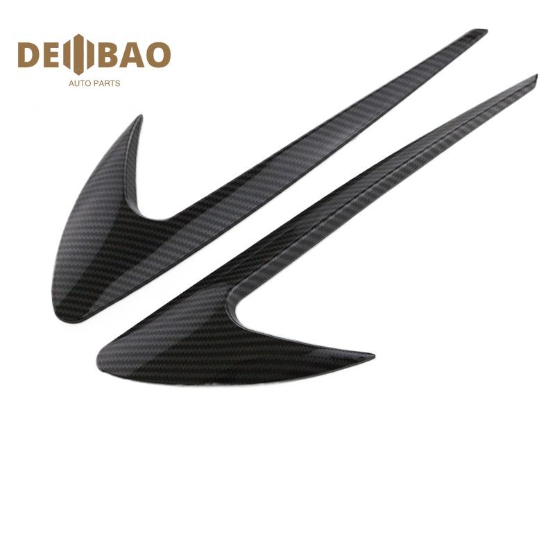 1 pair Carbon Fiber Side Air Vent Fender Trim For Mercedes Benz W205 W204 C/E/S Class Carbon fiber color