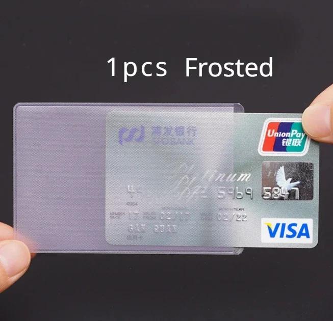 1/5/10PCS Transparent Card Holder Card Protector Cover PVC Waterproof Business Credit ID Card Badge Protection Holder Case