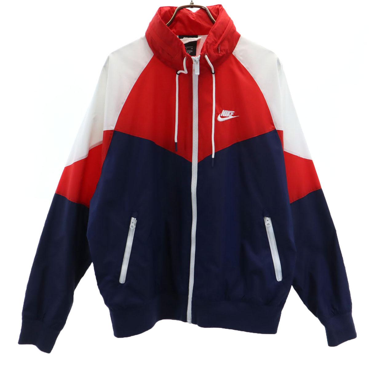 

NIKE Windbreaker S Navy Jacket mesh lining Men s Used