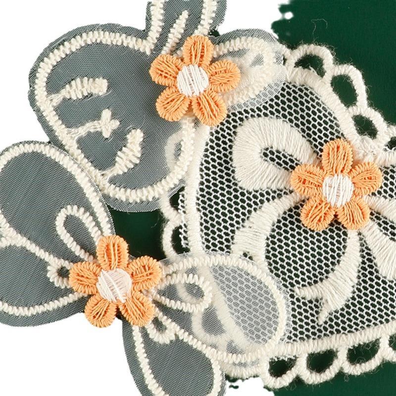 Duoku Original Embroidery Label Hair Accessories Accessories Lace Embroidery Sticker Diy Patch Clothing Accessories Cloth Label Cloth Sticker