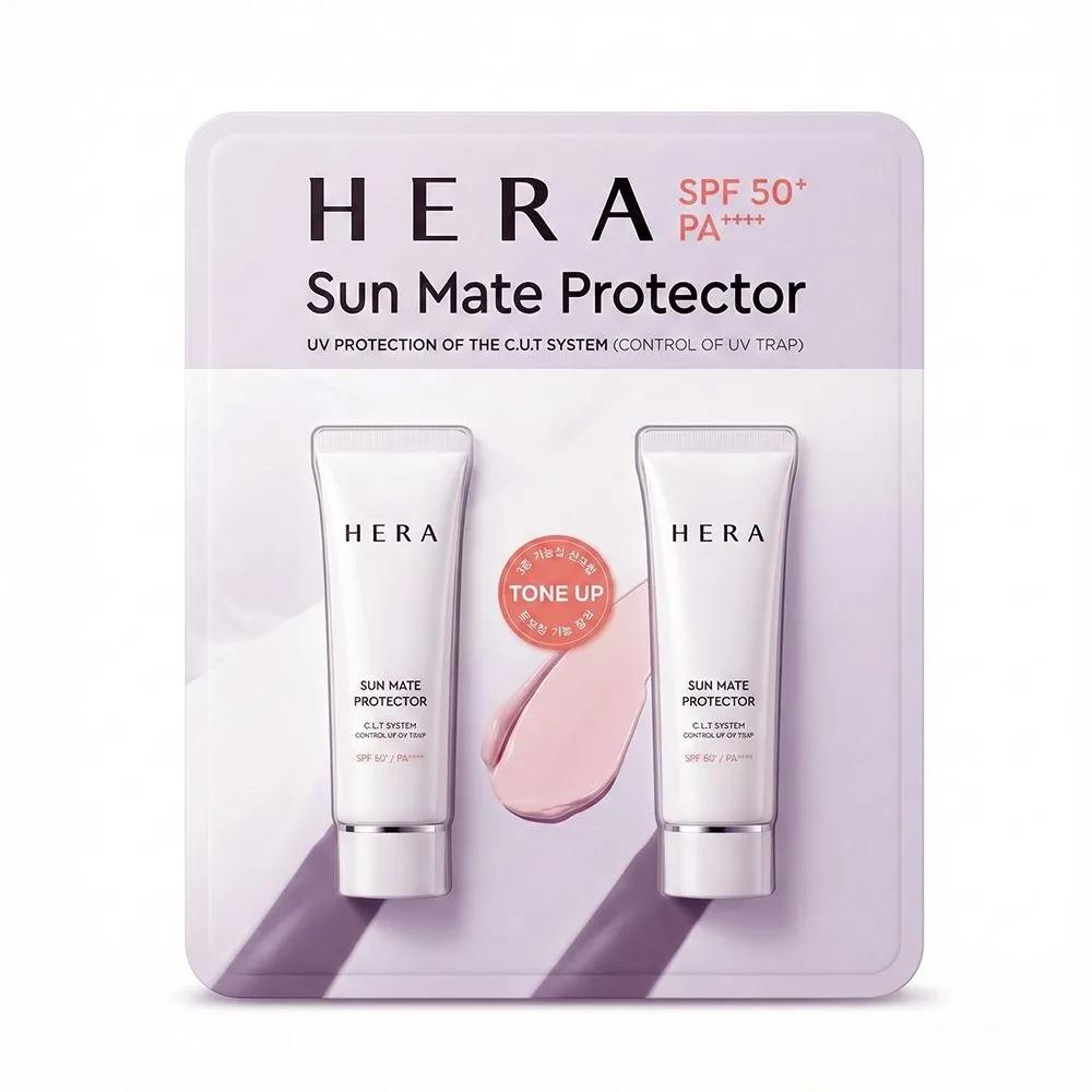 Hera Sun Mate Protector 50ml x 2 Tone-up Sun Cream Hybrid Sunscreen Cream
