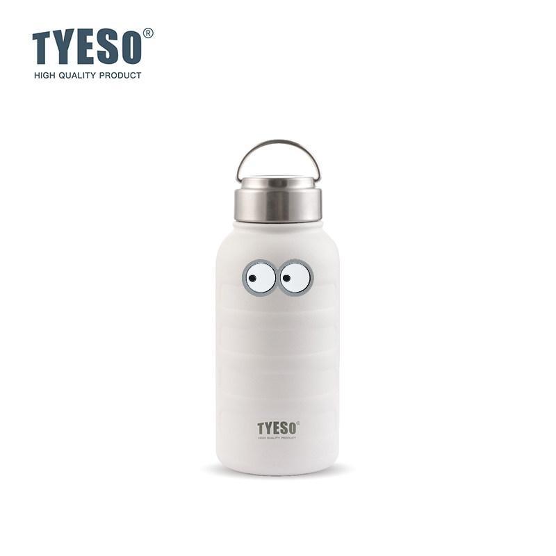 Tyeso 750ml Thermoses Stainless Steel Thermos Mug Thermal Tumbler Drinks Cup Water Bottle Portable Sport Vacuum Flasks Cup with Eye Sticker