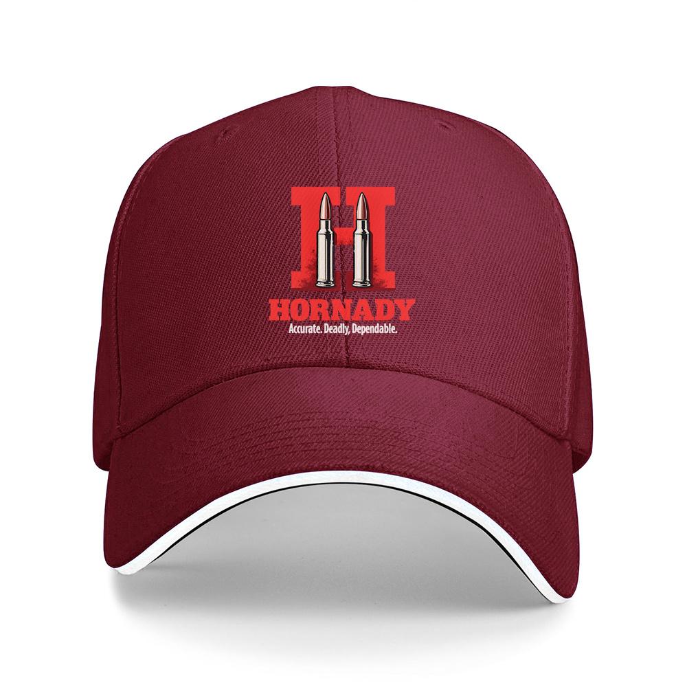 Pc HORNADY Red H Djustable Machinewashable Cap Perfect for Outdoor Activities Unisex and Casual Style for All Seasons