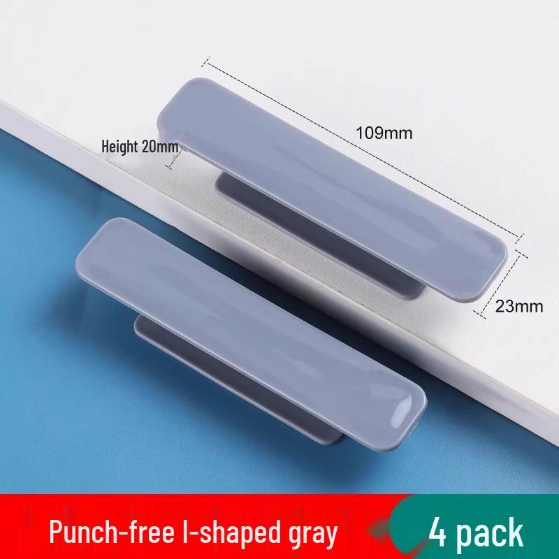 

Самоклеюча ручка для дверей типу «натисни-потягни» для шафи, ванної кімнати та розсувних скляних дверей