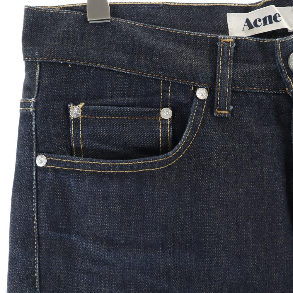 ACNE Denim pants W29 Navy Jeans button fly Men's Used