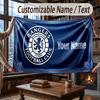 Custom Name Flannel Throw Blanket Rangers FC Pattern Warm Home Decoration