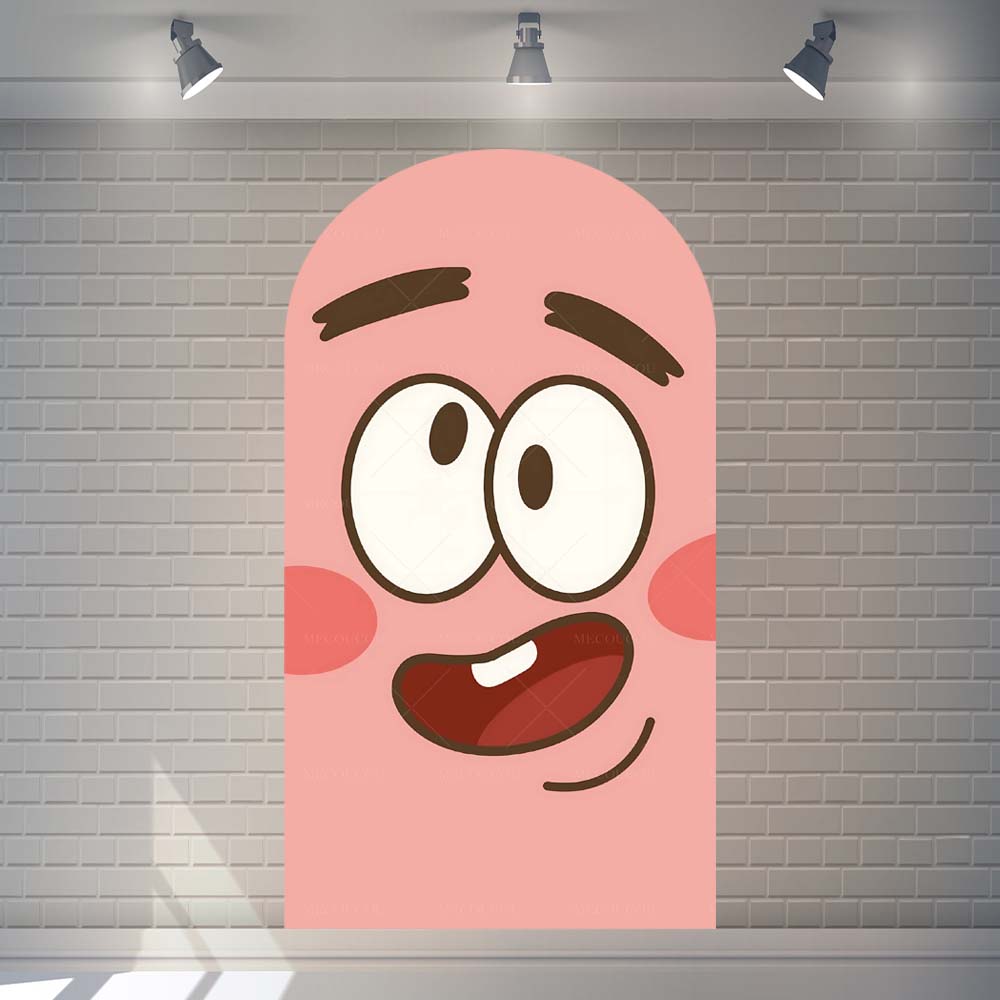 Cartoon Sponge Themed Photography Backdrop For Kids Baby Photo Shoot Studio Props Wall Cloth Decoration