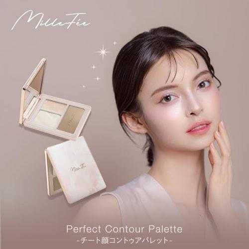 MilleFee Cheat Face Contour Palette (01 Warm) Highlight Shading 3D Look Small Face Matte Highlight Yete MilleFee