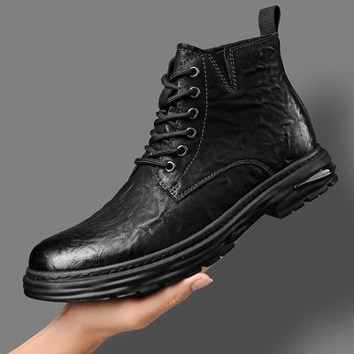 Herren 2023 Herbst Modische Martin Boots: High-Top, Warm, Weichsohlen, Lässige Arbeitsschuhe