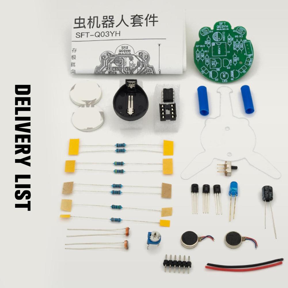 LED Breathing Light Photosensitive Sensor Mobile Robot Simulated Robot Toy Electronic Soldering H4S9