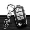 3D Styling Metal Car Key Ring Anniversary Badge Keychain Accessories For Ford Focus Mondeo Kuga Fiesta MK7 Escort Explorer Edge 2 4 MK2 MK4